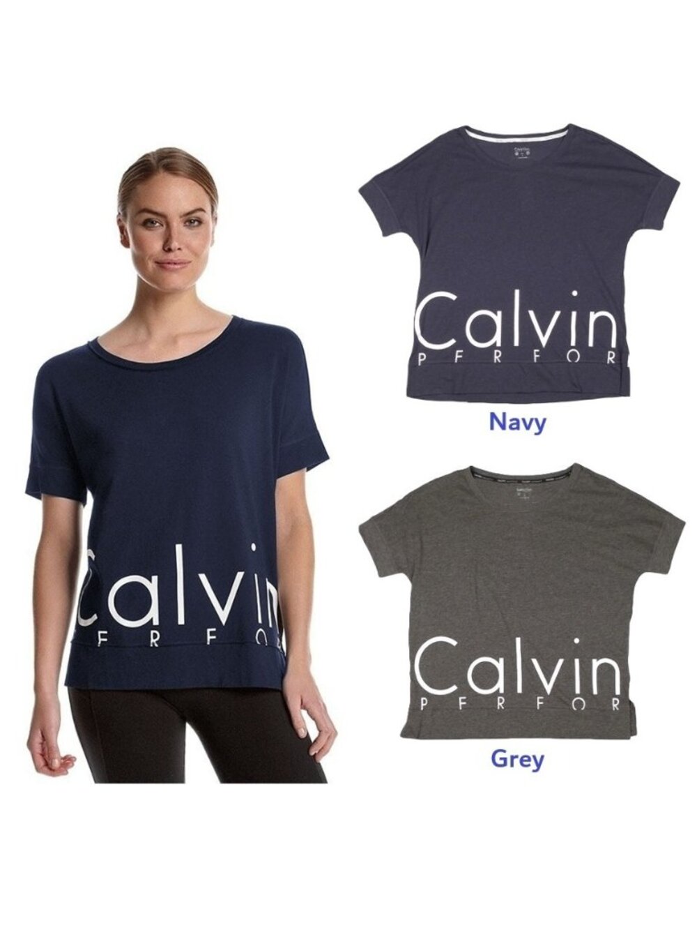 NWT Calvin Klein PERFORMANCE Logo Workout Boxy T-Shirt